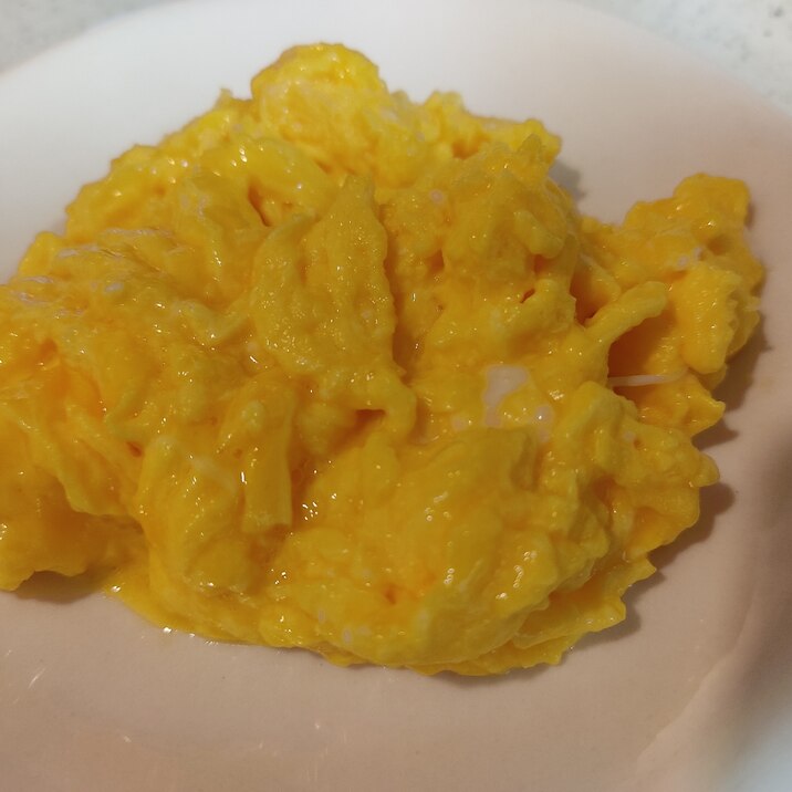 アローカナの水色卵で作る☆スクランブルエッグ